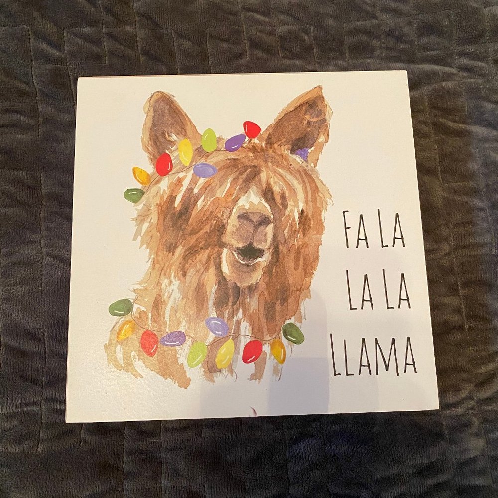 Fa La La La Llama Sign